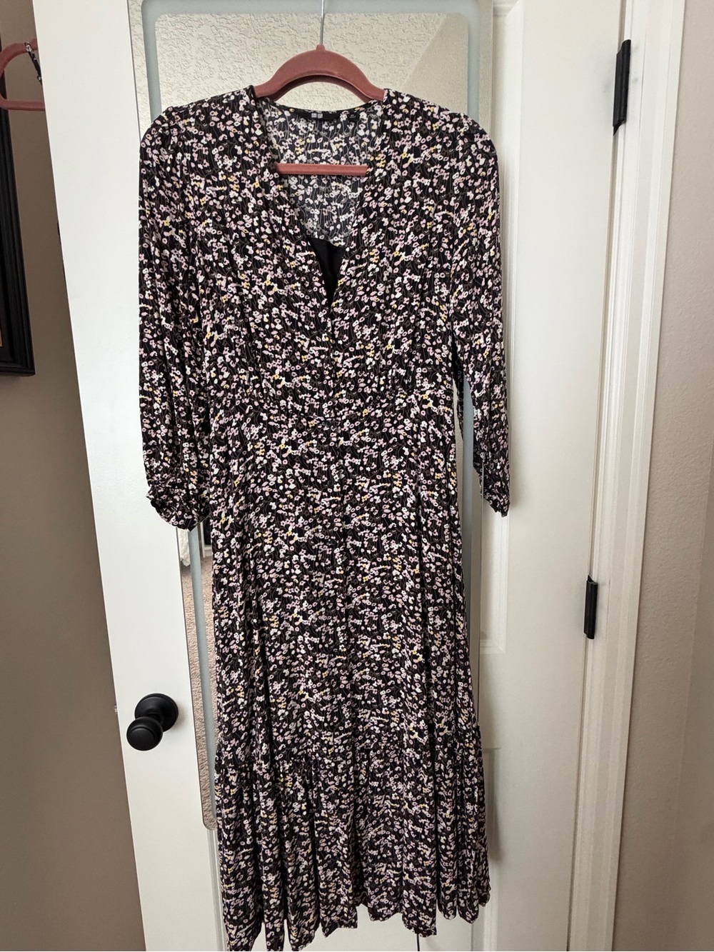Uniqlo floral midi dress